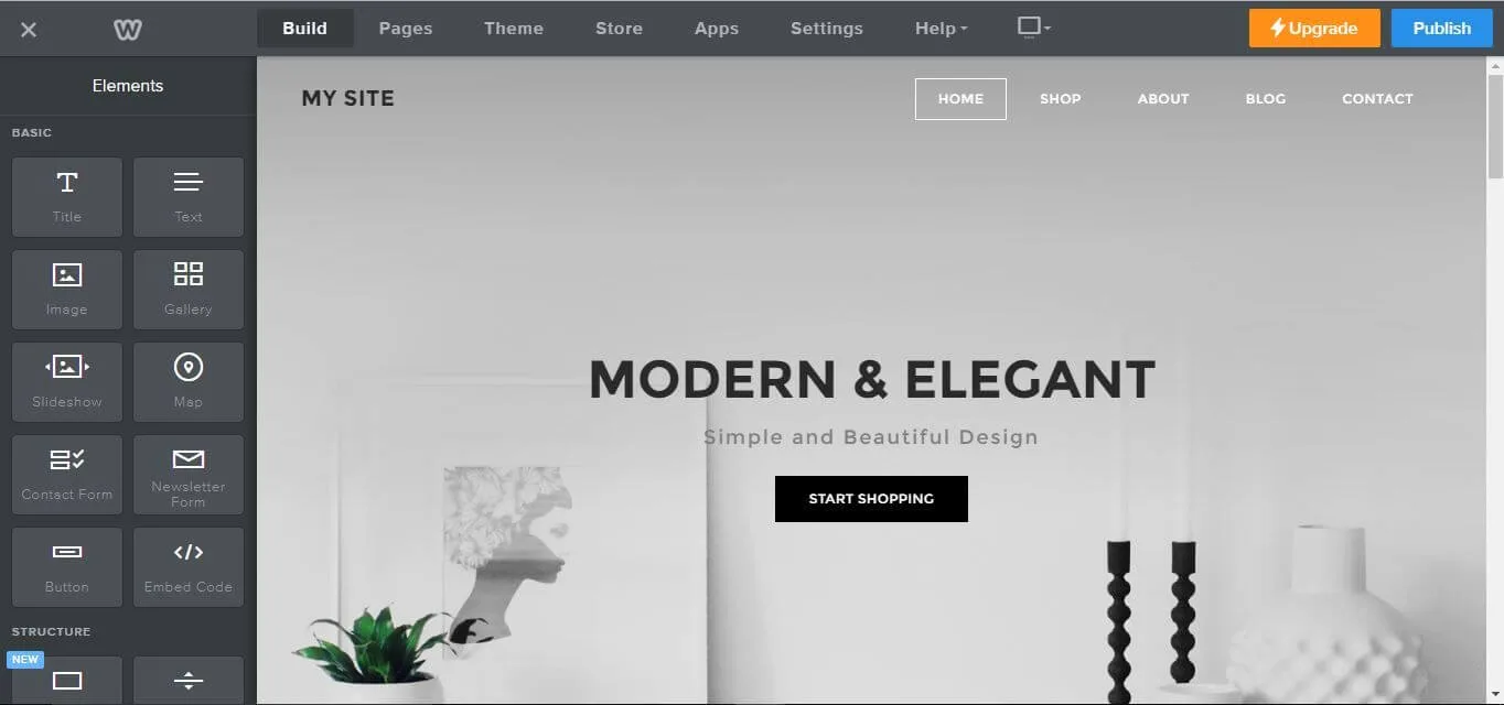 Weebly backend